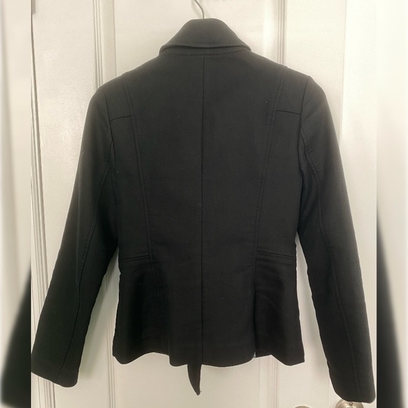 Banana Republic | Double breasted black coat | Size 2 - Picture 3 of 7